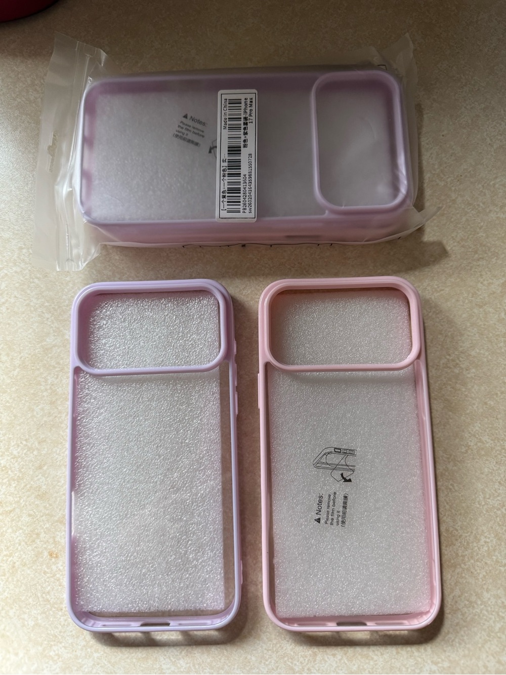 2 iPhone 17 pro max Pink/Purple Phone Case